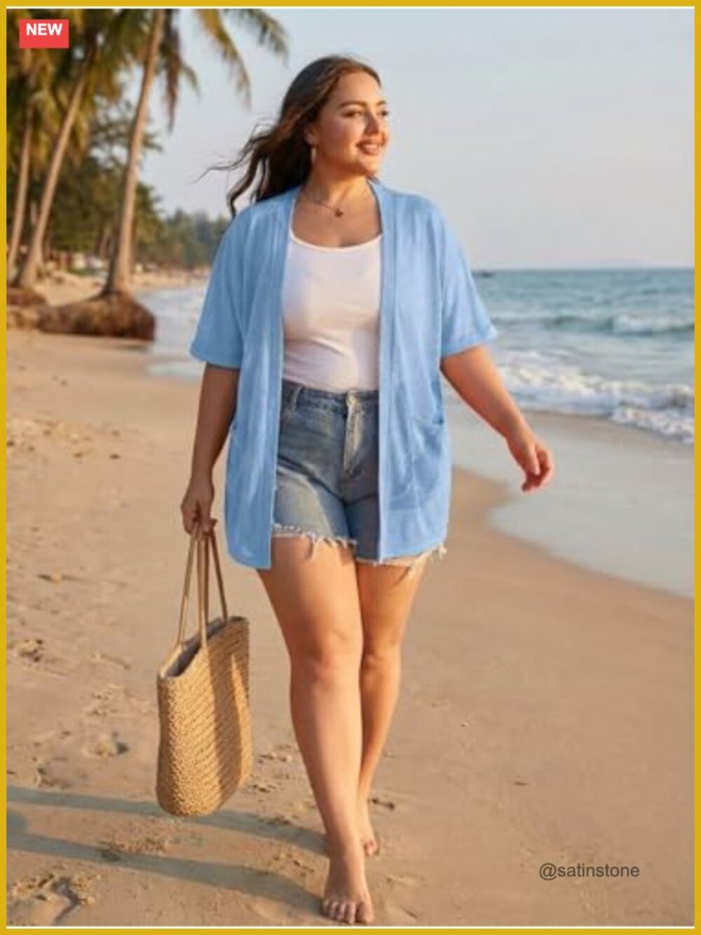 Plus Size Summer Cardigan Women Short Sleeve Lightweight Open Front Cover Up - Picture 2 of 6